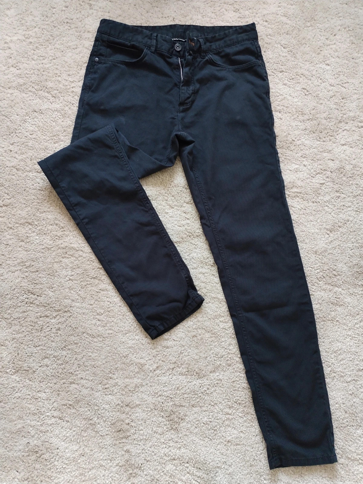 Pantalon homme Zara noir taille 40 – coupe droite