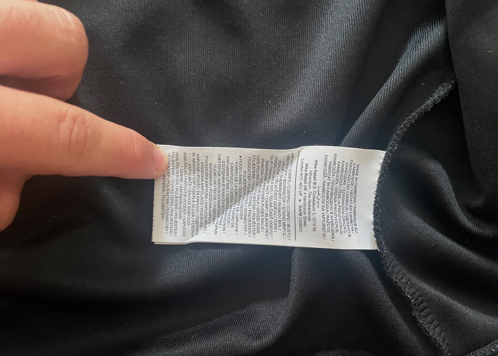 Veste de survêtement à capuche Nike noire – Nike – taille M 4