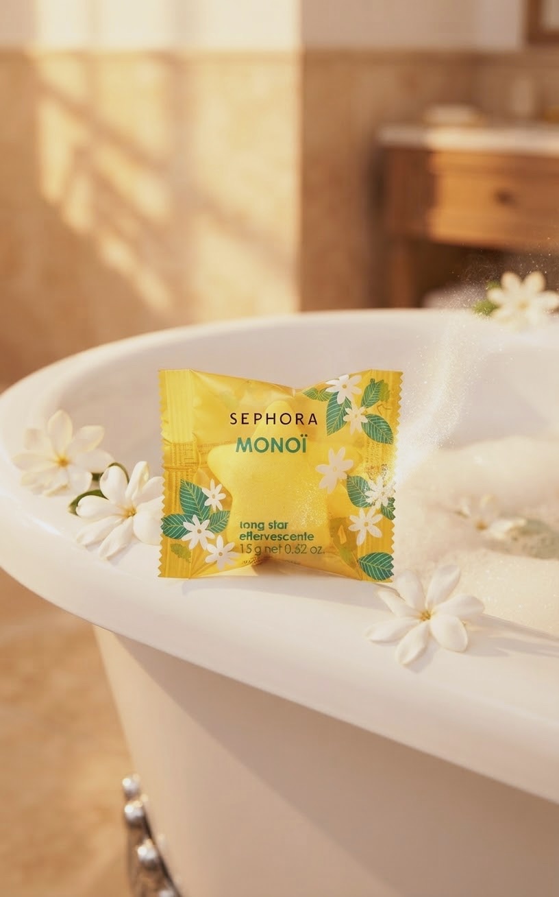 Lot de 3 Produits Sephora - Étoile effervescente de bain Monoï – Sephora 2