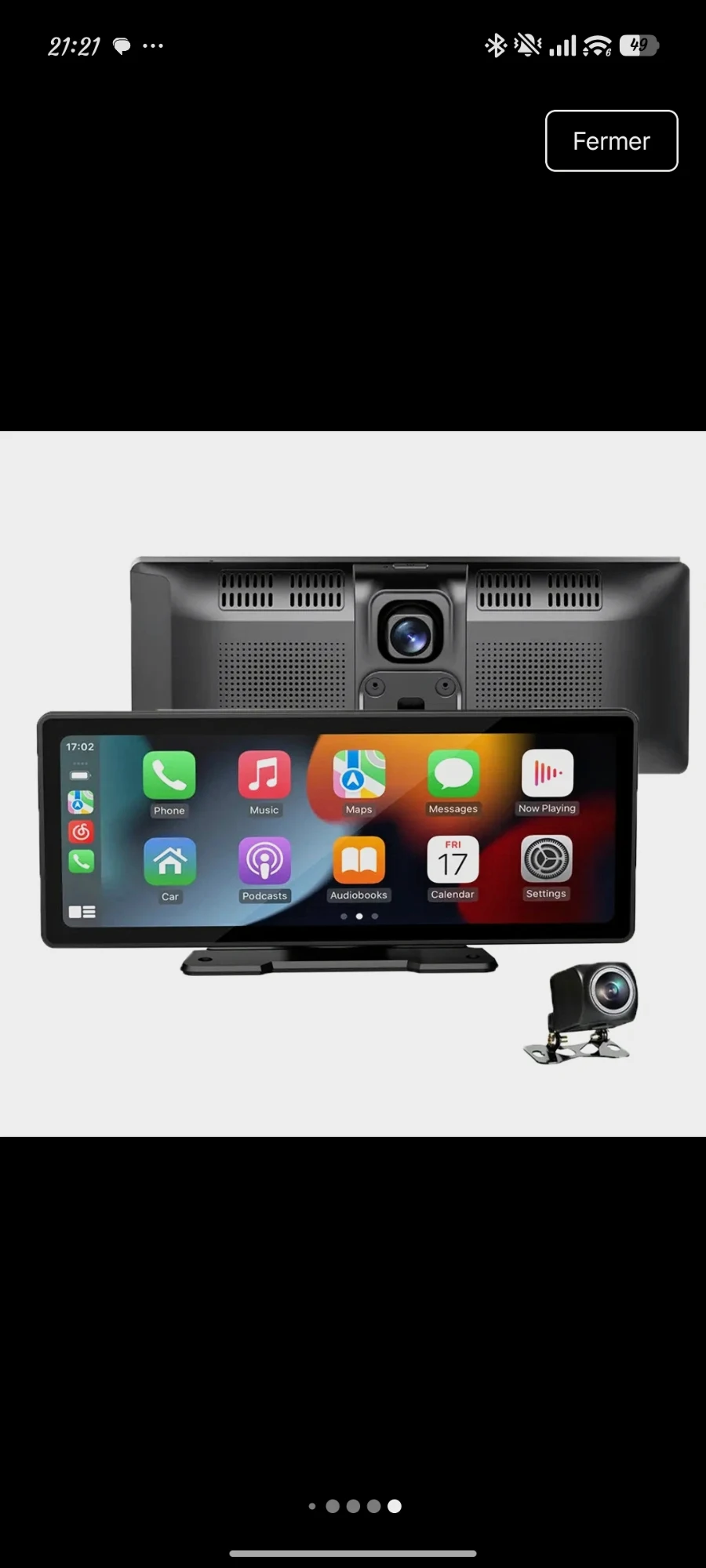 Écran portable CarPlay et Android Auto 10.26 pouces