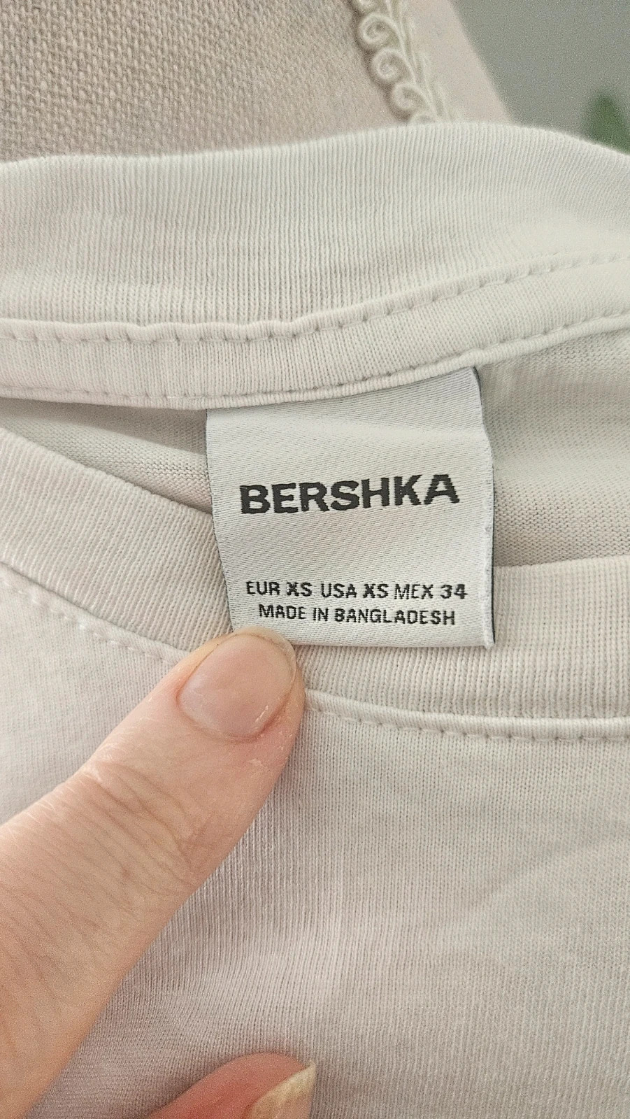 T-shirt blanc Bershka – Bershka – taille XS 3