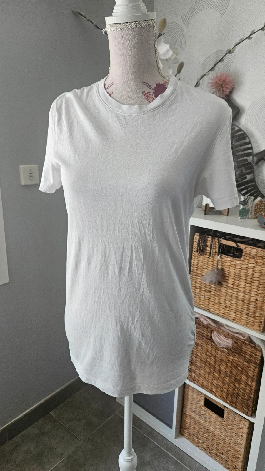 T-shirt blanc Bershka – Bershka – taille XS 2