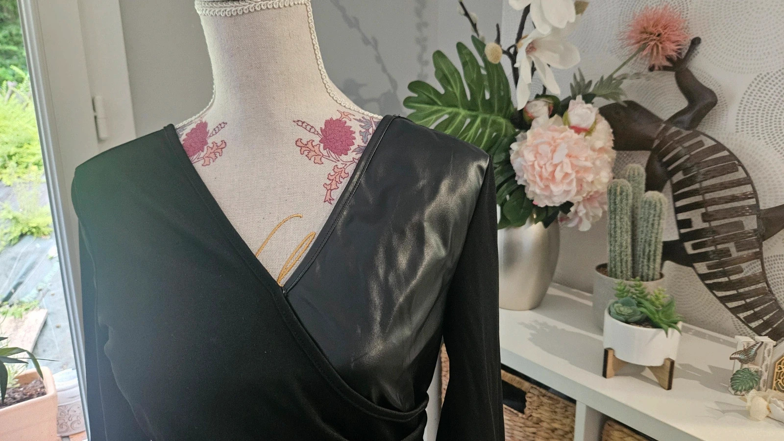Robe Shein noire bi-matière Neuve – Shein – taille M / 38 / 10 5