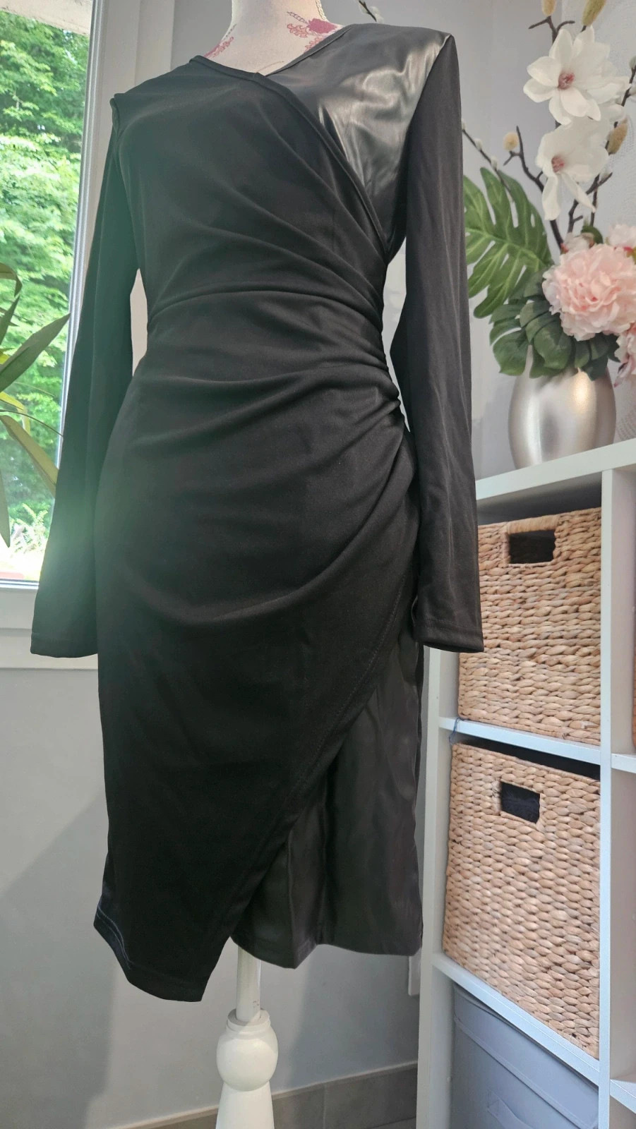 Robe Shein noire bi-matière Neuve – Shein – taille M / 38 / 10 4