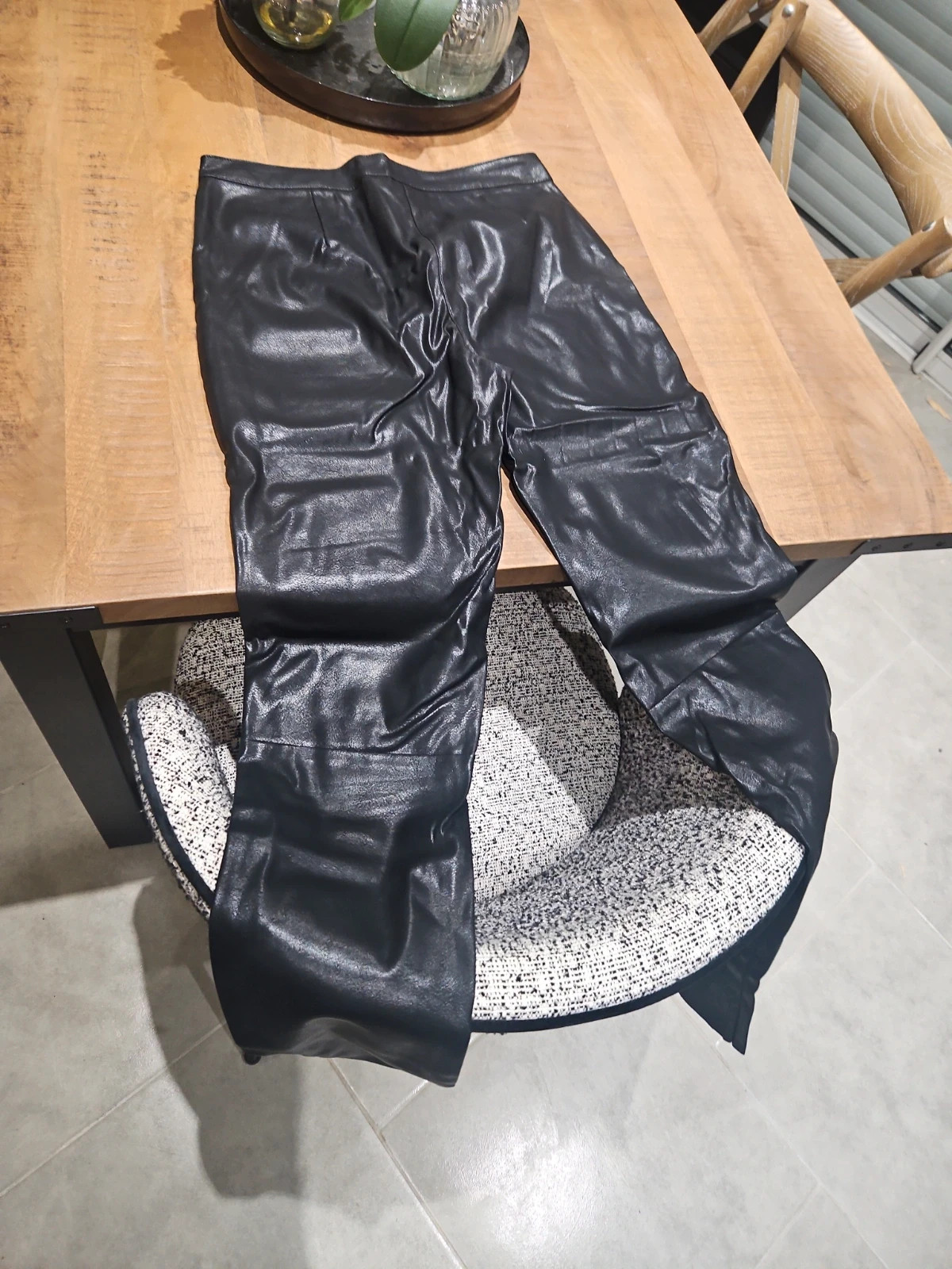 Pantalon imitation cuir – Kiabi – taille M / 38 / 10 5