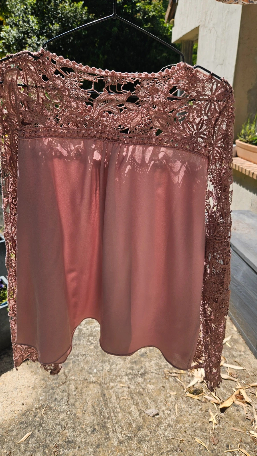 Blouse dentelle type macramé – Oioninos – taille M / 38 / 10 2
