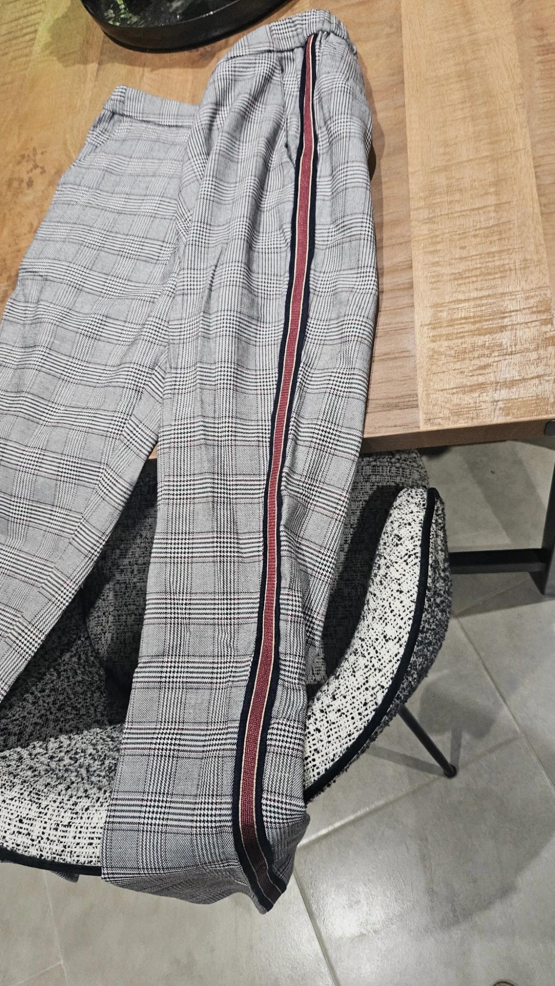 Pantalon à carreaux Prince de Galles
