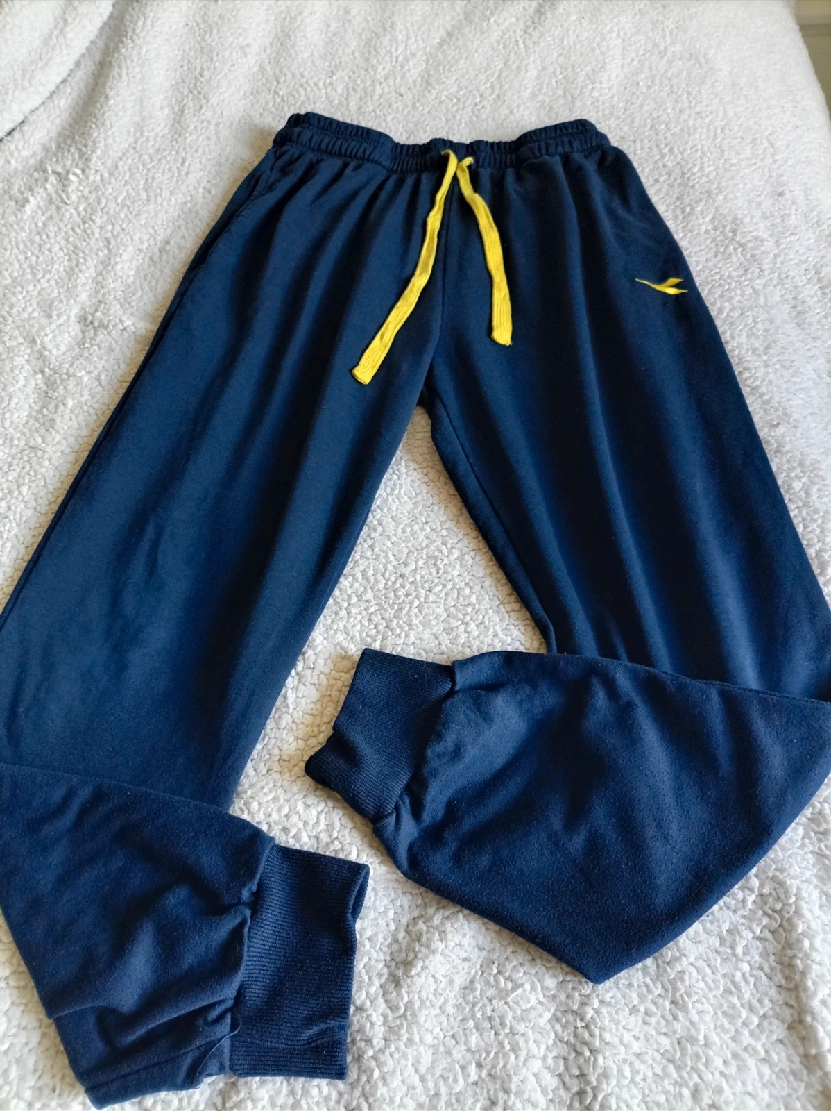 pantalon chandal diadora jogger vintage navy blue size xl kid nino sport retro streetwear unisex