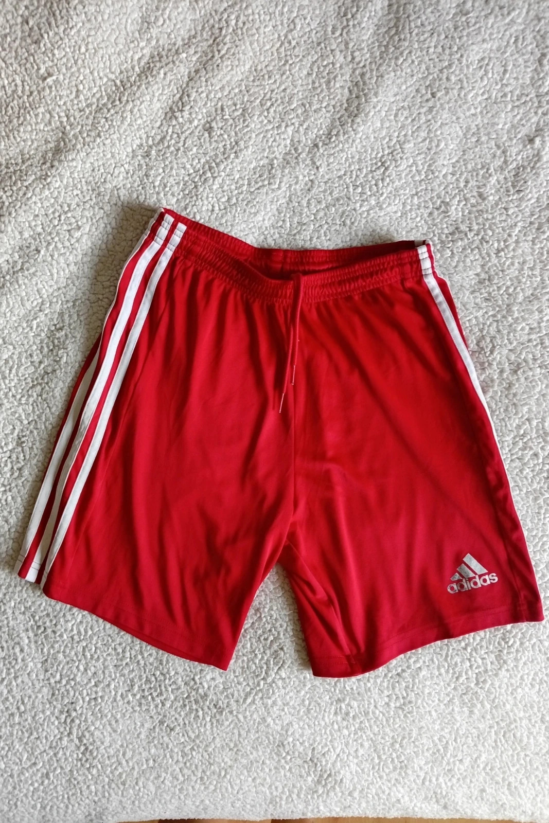 pantalon corto adidas bermuda short rojo size s hombre sport futbol gym primegreen 3 stripes – adidas – taille S