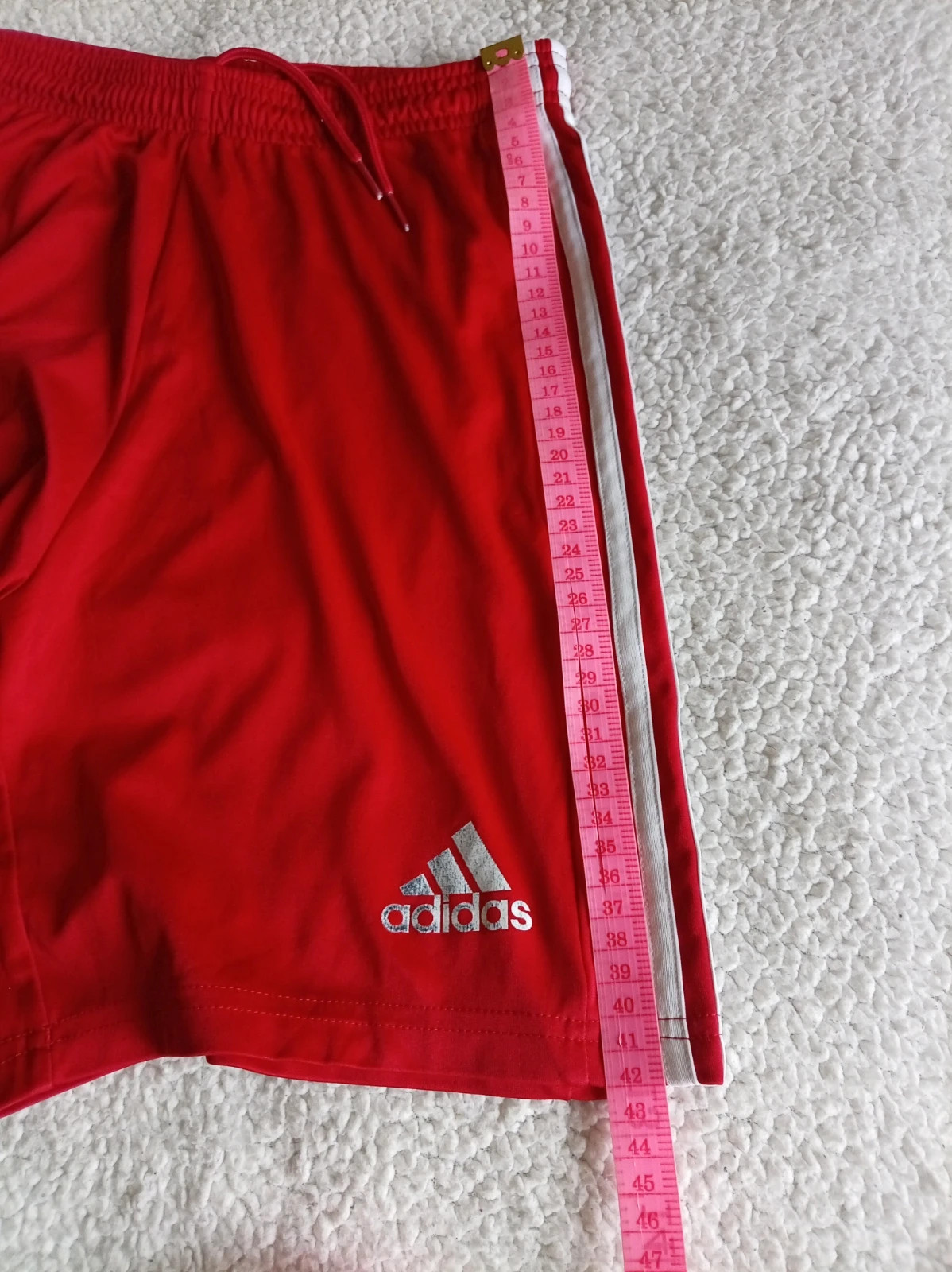 pantalon corto adidas bermuda short rojo size s hombre sport futbol gym primegreen 3 stripes – adidas – taille S 5