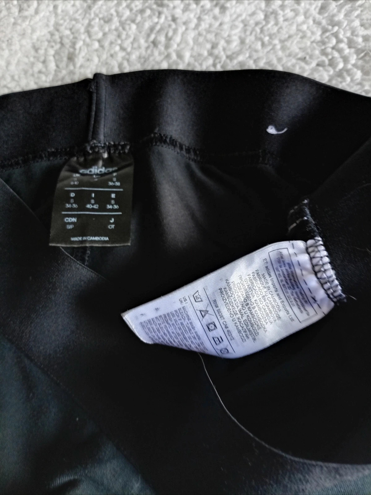 Adidas Leggings Mallas 3 Stripes Black Negro Pantalon Sport Streetwear Size S Talla S Trend – adidas – taille S / 36 / 8 4