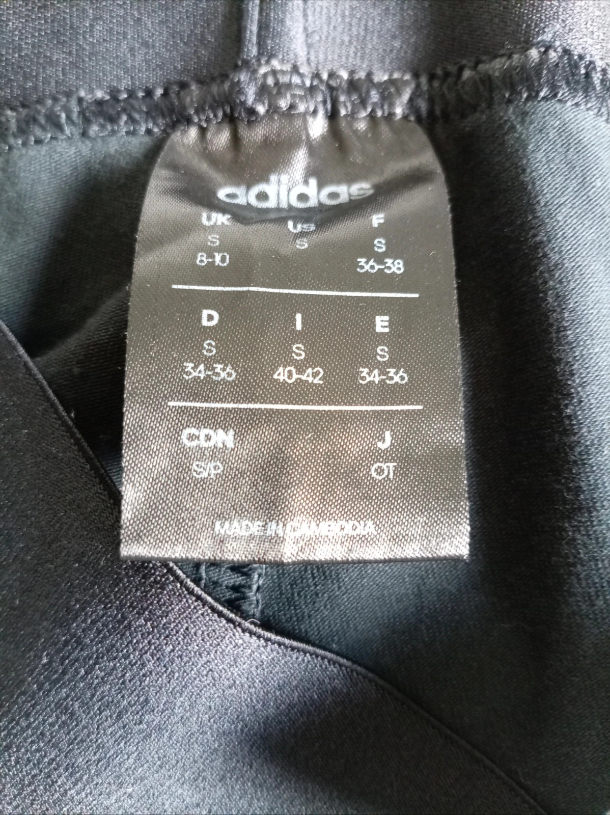 Adidas Leggings Mallas 3 Stripes Black Negro Pantalon Sport Streetwear Size S Talla S Trend – adidas – taille S / 36 / 8 5