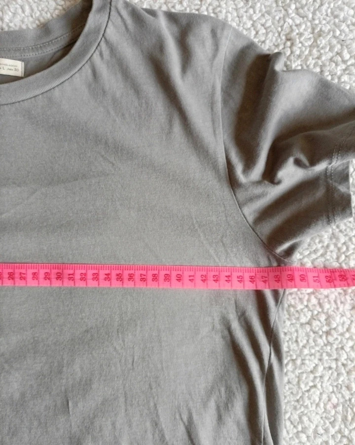 Camiseta gris basica Pull & Bear l comfy soft t shirt Talla L – Pull & Bear – taille L / 40 / 12 5