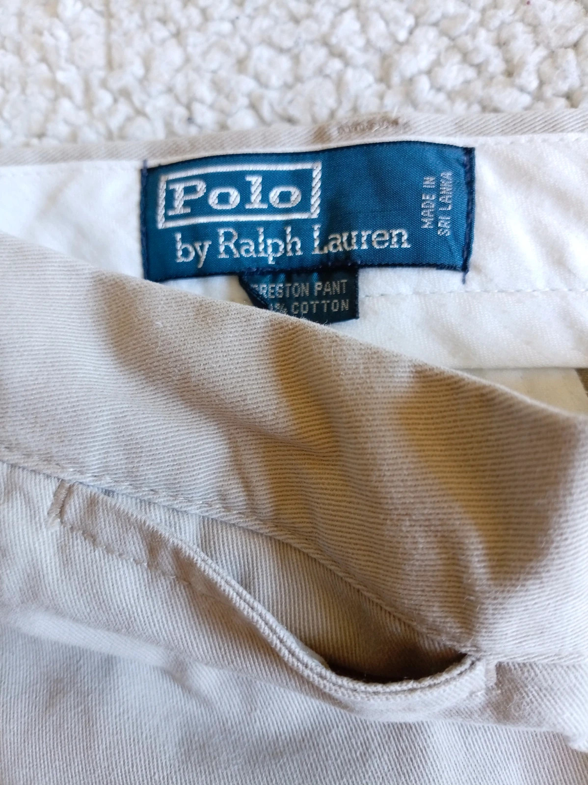 Short Bermuda Polo Ralph Lauren Chino Beige Vintage W38 XXL Bermuda modelo Preston Pant 100 algodón – Polo Ralph Lauren – taille W38 | FR 48 4