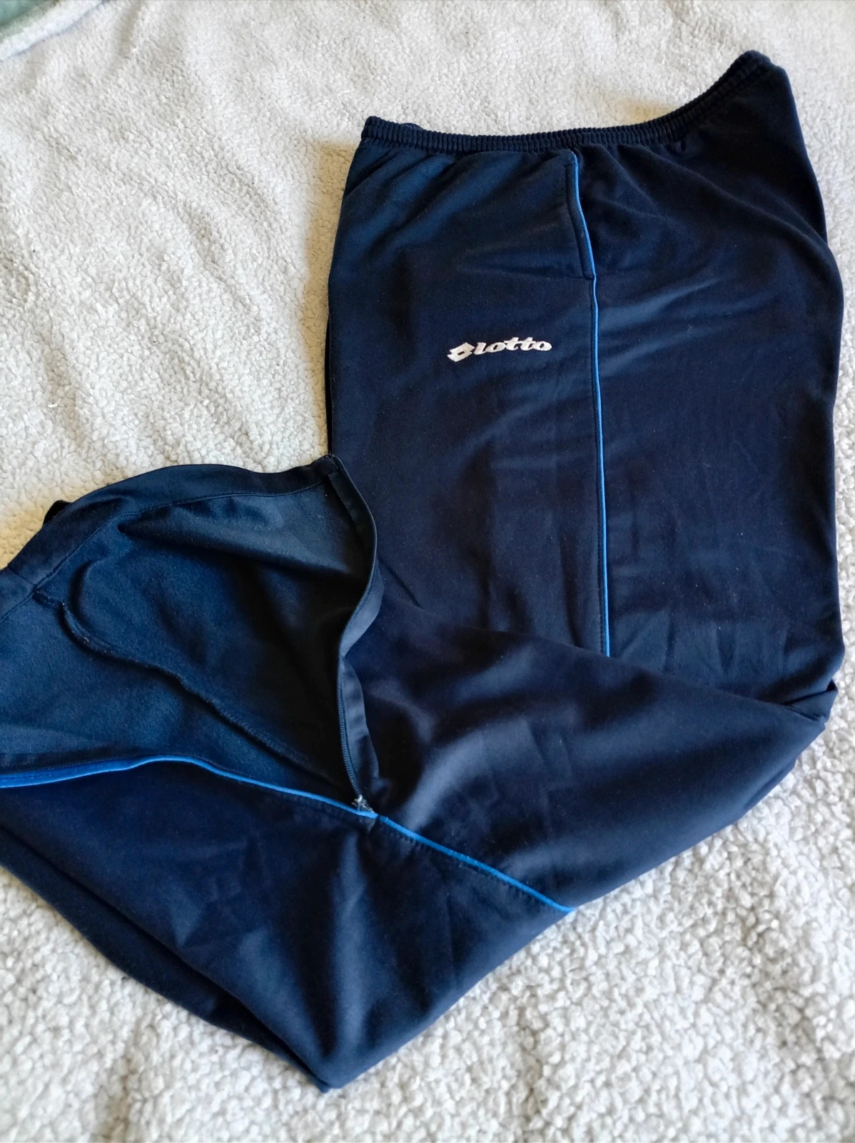 Pantalón chándal Lotto vintage navy blue track pants L XL streetwear Y2K retro tracksuit sport – Lotto – taille L 3
