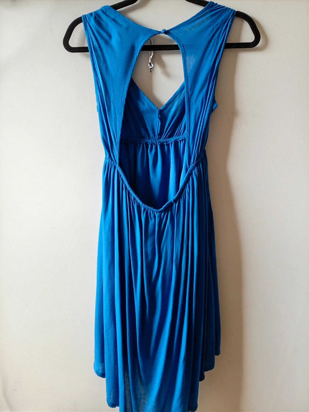 Vestido asimétrico con espalda descubierta Robe asymétrique Stradivarius blue dress Talla S 36 – Stradivarius – taille S / 36 / 8 2