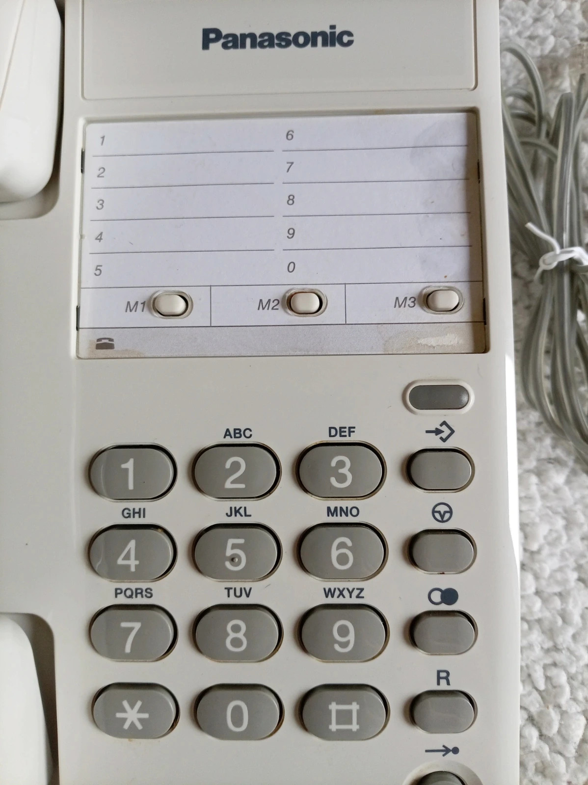 Telefono fijo Panasonic KX TS100EXW vintage landline phone – Panasonic 4