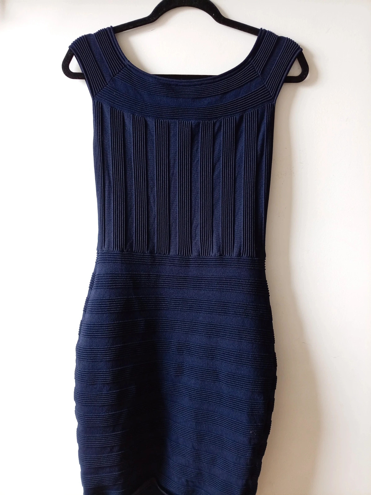 Vestido corto ajustado de punto acanalado Robe moulante Morgan de Toi navy blue dress Talla S 36 – Morgan – taille S / 36 / 8 2