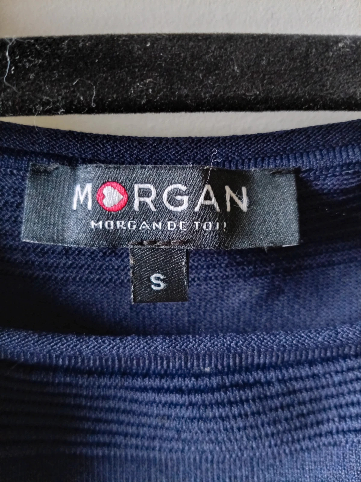 Vestido corto ajustado de punto acanalado Robe moulante Morgan de Toi navy blue dress Talla S 36 – Morgan – taille S / 36 / 8 4