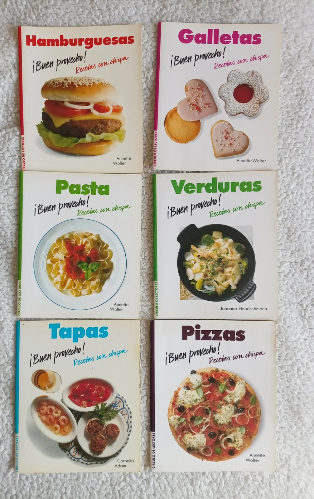 Lote 6 mini libros cocina vintage Círculo de Lectores