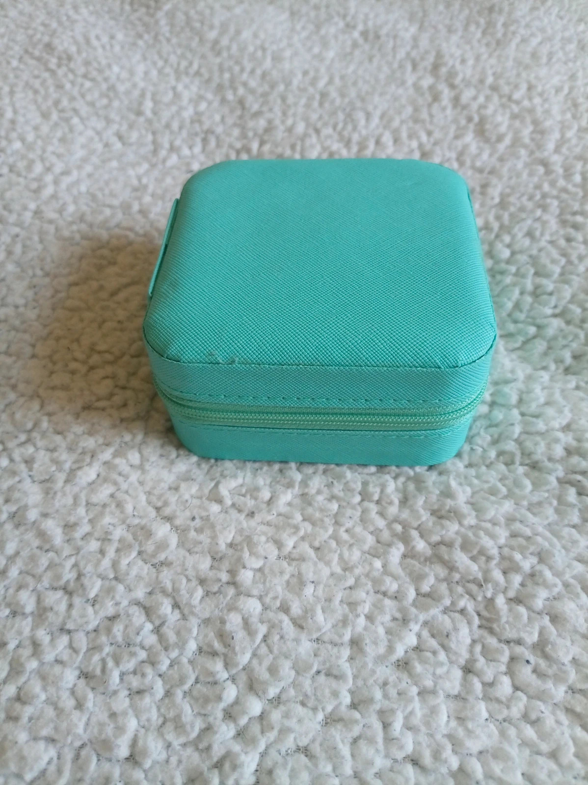 Joyero de viaje pequeño turquesa Tiffany style mini jewelry box – Local 3