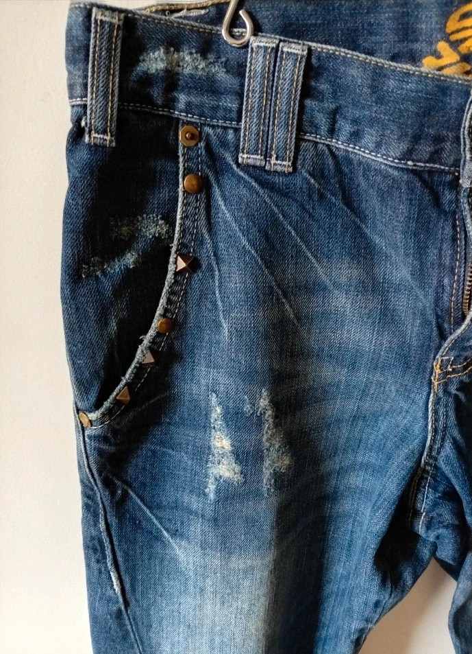 Pantalón Vaquero Bershka Estilo Y2K / Grunge Talla 36 S – Bershka – taille S / 36 / 8 3