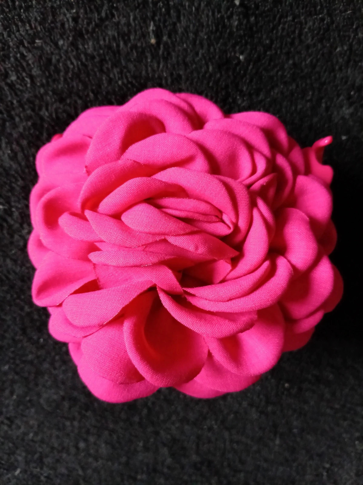 Pinza pelo flor fucsia vintage style hair claw hot pink flower clip Talla Única – Flamenca 2