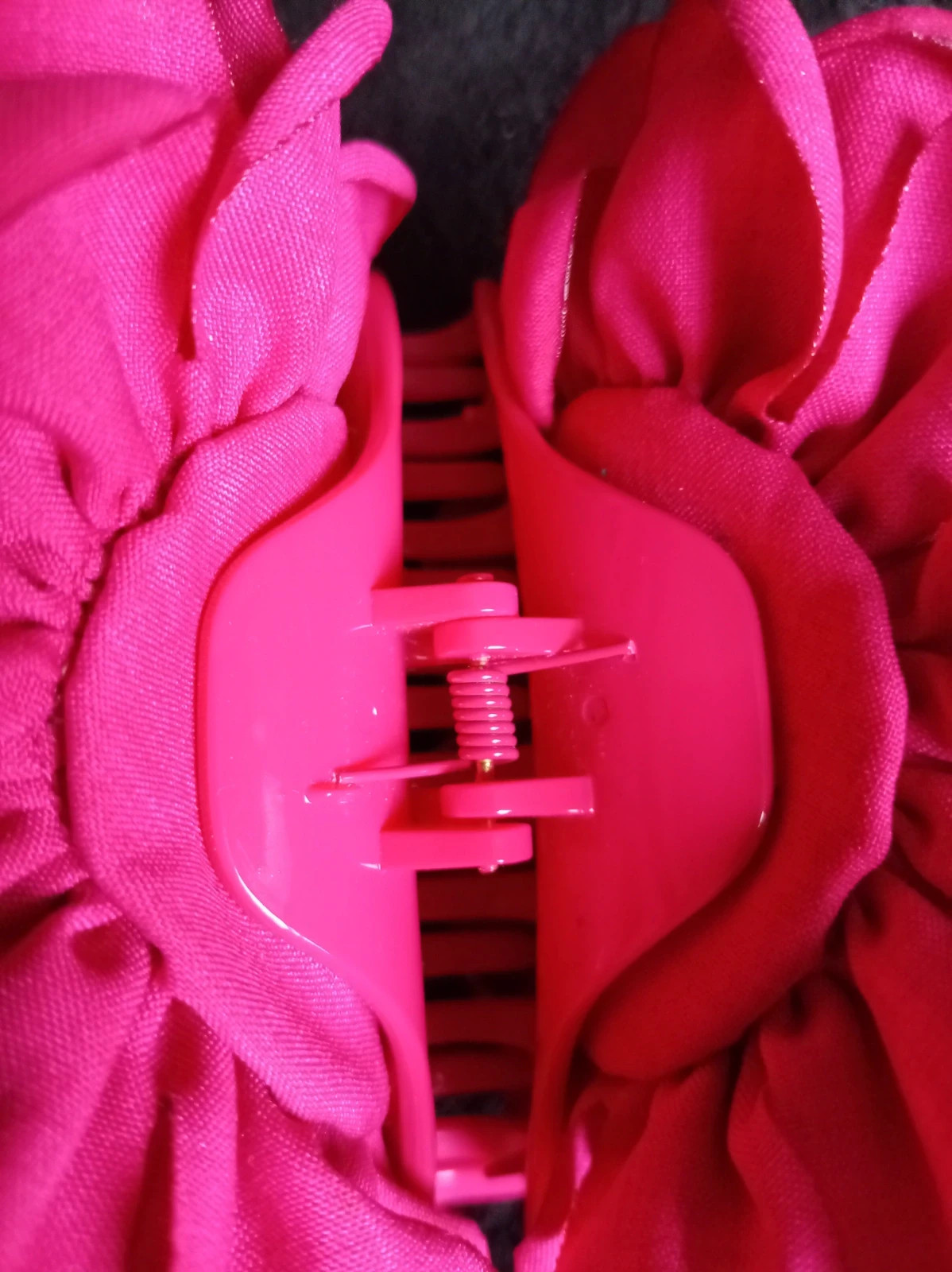 Pinza pelo flor fucsia vintage style hair claw hot pink flower clip Talla Única – Flamenca 5