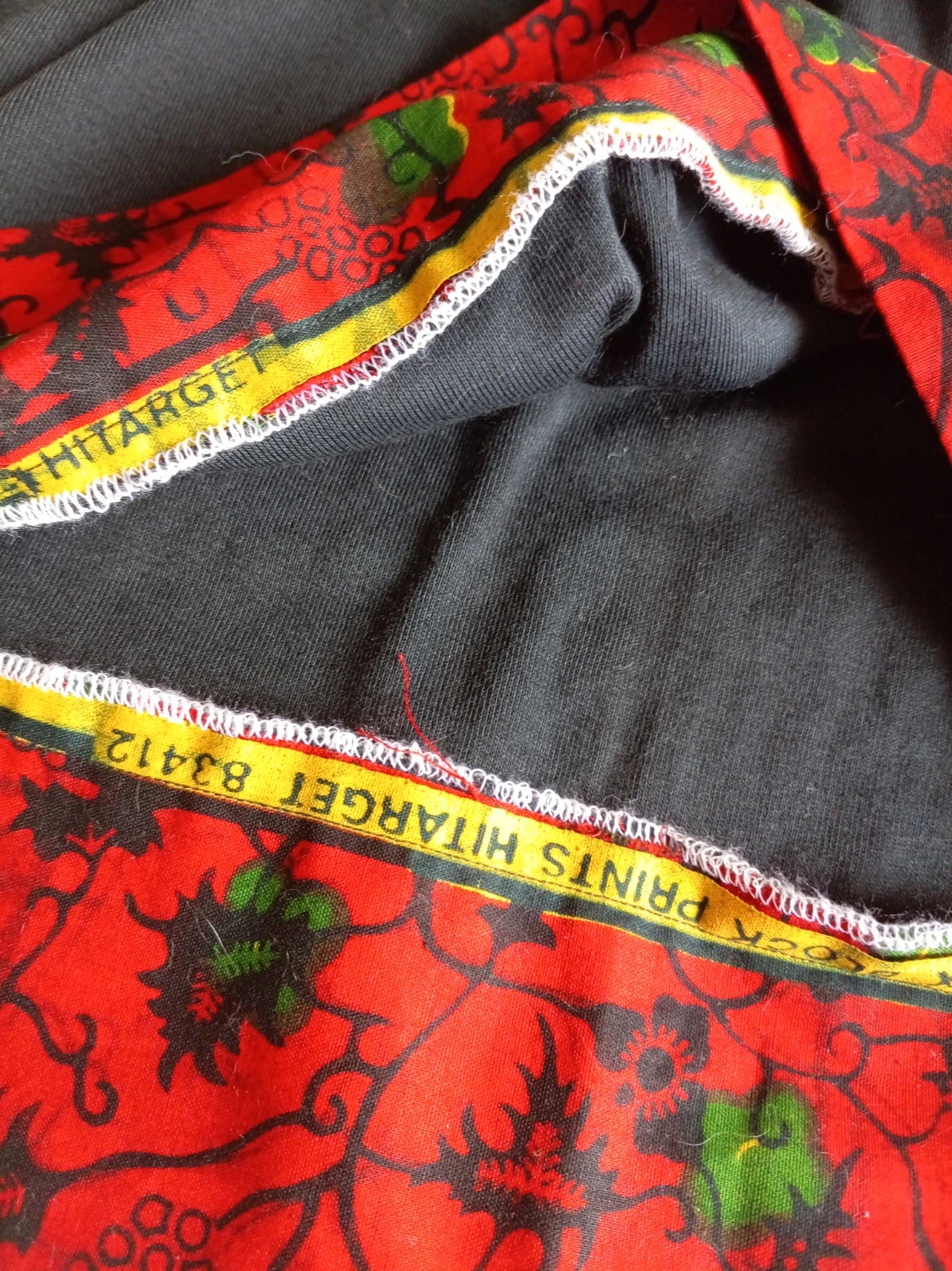 Top tirantes senegal estampado etnico afro wax negro rojo Talla S M – made in Sénégal – taille M / 38 / 10 4