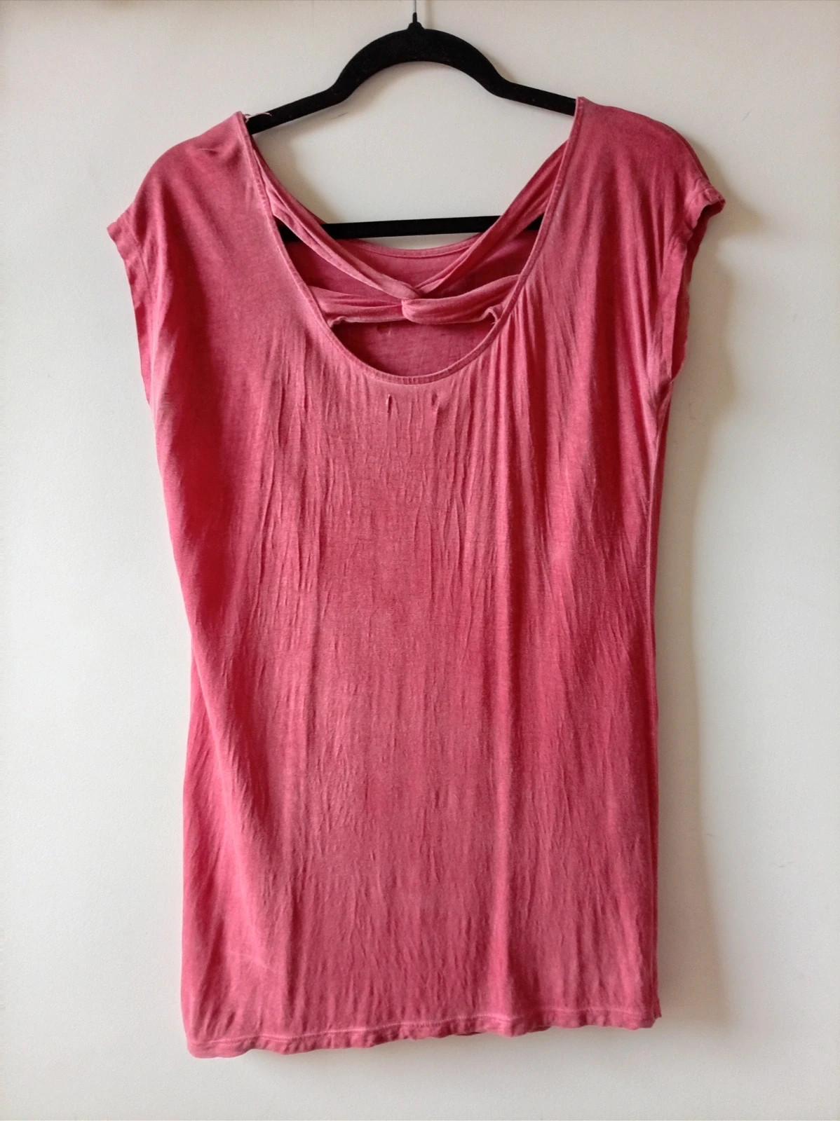 Camiseta pull and bear roja desgastada americana Tachuelas vintage size s – Pull & Bear – taille S / 36 / 8 3