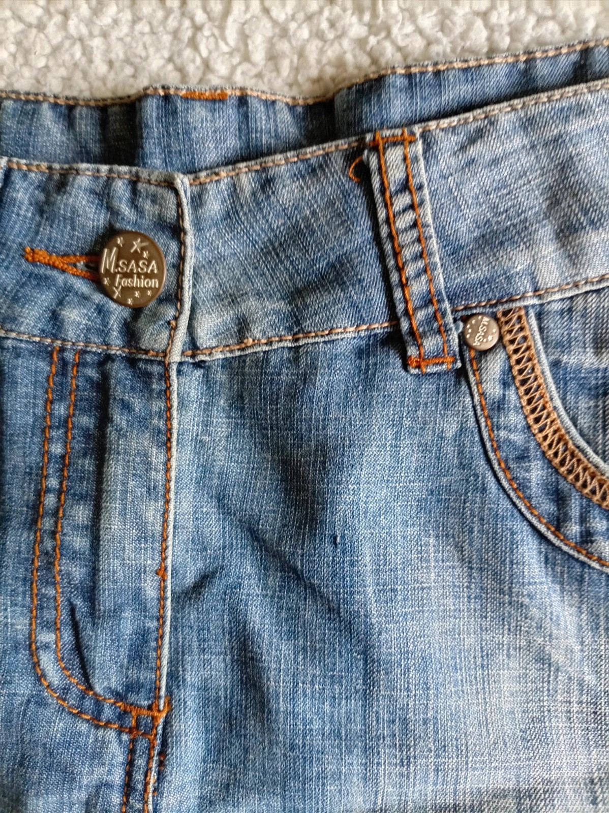 Minifalda vaquera M Sasa estilo Y2K denim Talla 44 XL L vintage – Miss Sasa – taille XXL / 44 / 16 3