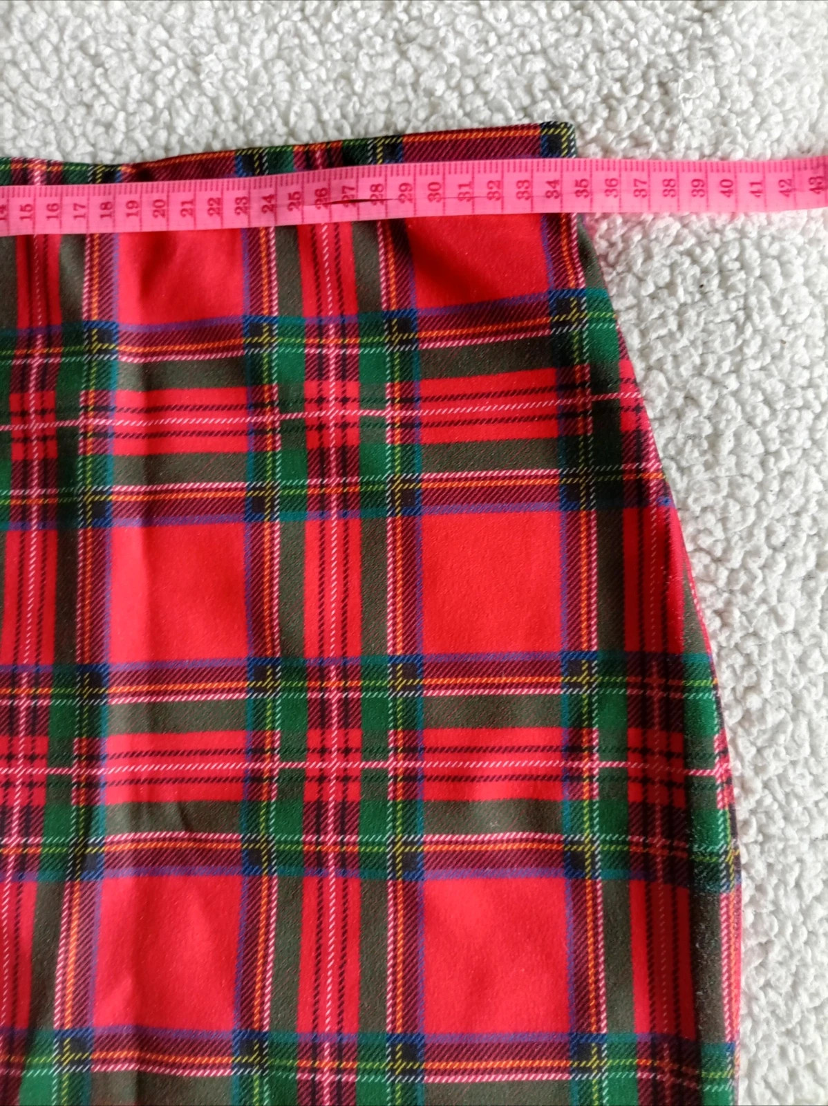 Falda Minifalda Cuadros Tartan Skirt Red Check S M – Local – taille M / 38 / 10 2