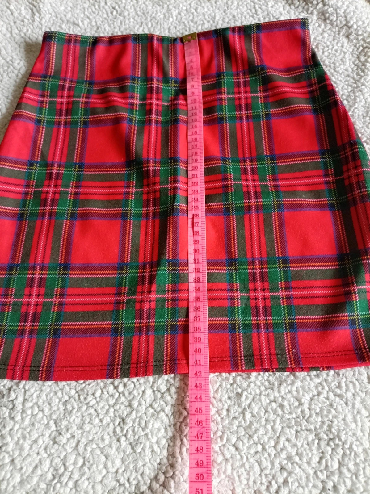 Falda Minifalda Cuadros Tartan Skirt Red Check S M – Local – taille M / 38 / 10 3
