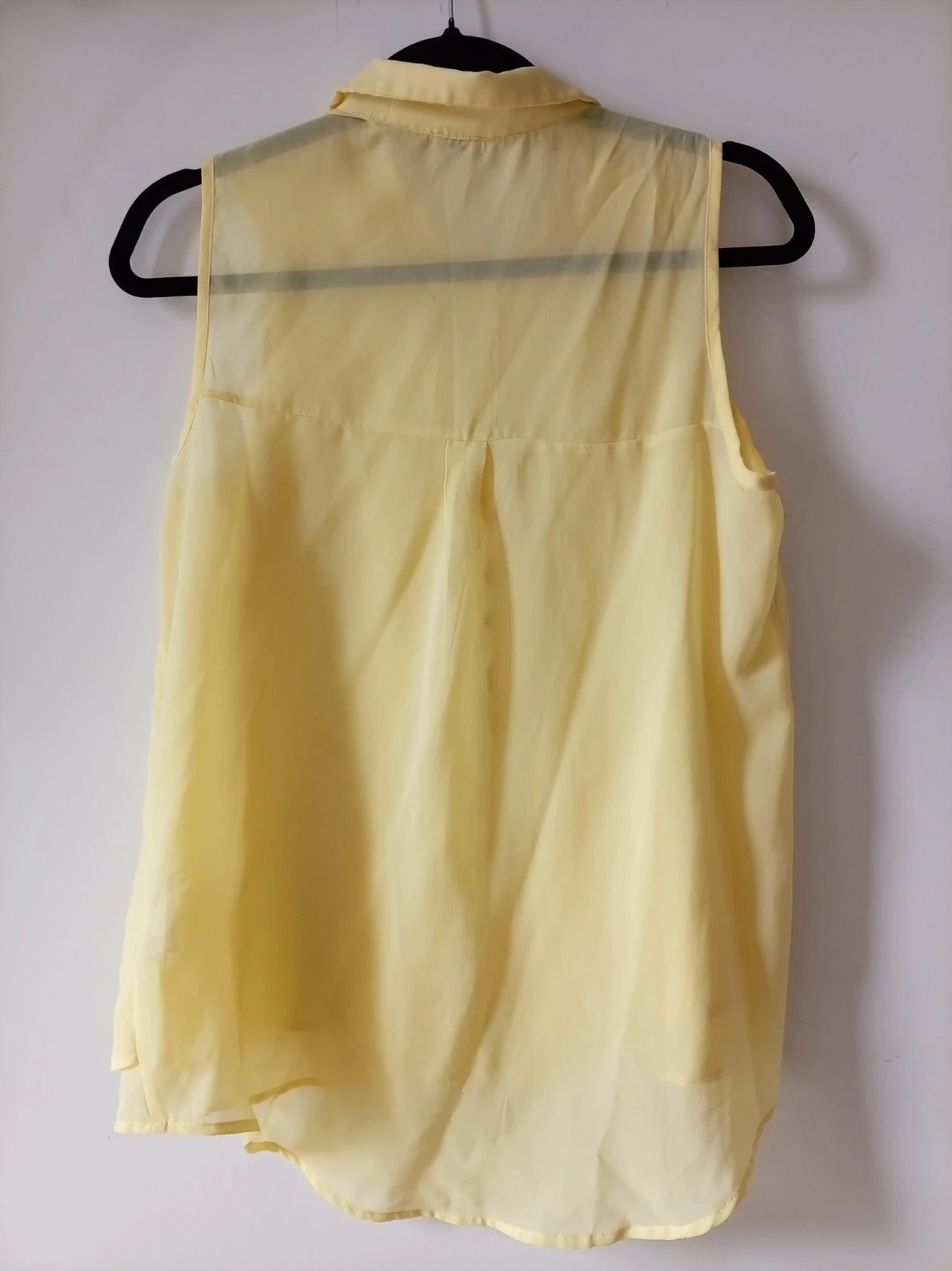 Blusa Camisa Sin Mangas Pimkie Amarillo Yellow Sleeveless Blouse Talla M L – Pinkie – taille M / 38 / 10 2