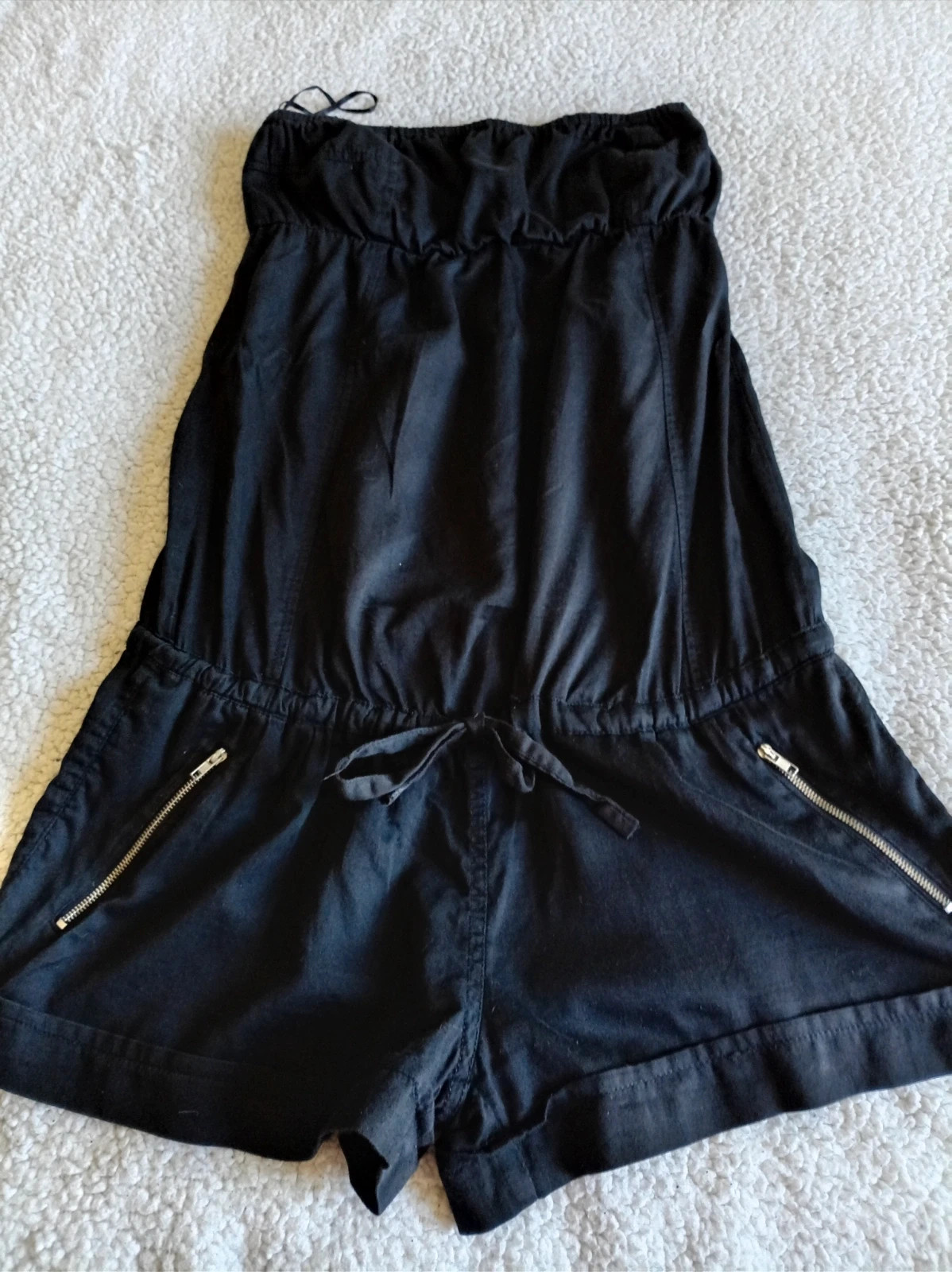 Mono Corto Strapless Black Jumpsuit Bershka Talla M – Bershka – taille M / 38 / 10 4