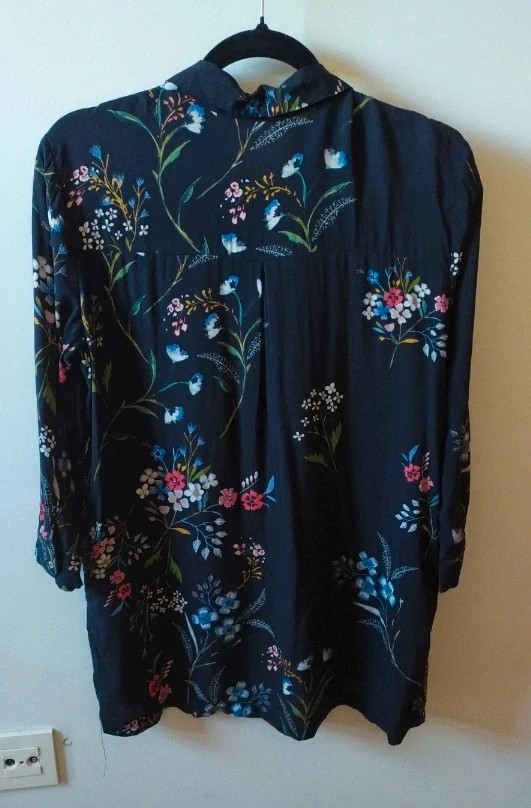 Camisa fluida estampada floral chemisier fleurs Stradivarius floral shirt Talla M 38 – Stradivarius – taille M / 38 / 10 2