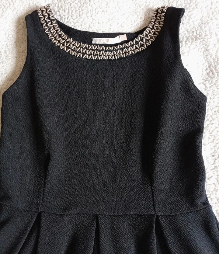 Vestido negro Inside S abalorios fiesta casual Little Black Dress robe noire party – Inside – taille S / 36 / 8 3