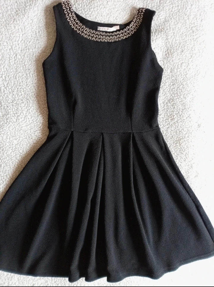 Vestido negro Inside S abalorios fiesta casual Little Black Dress robe noire party – Inside – taille S / 36 / 8 4