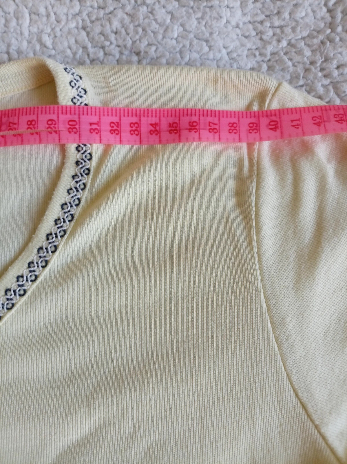 Camiseta vintage amarillo pastel rib t-shirt y2k top S M – Vintage – taille M / 38 / 10 5