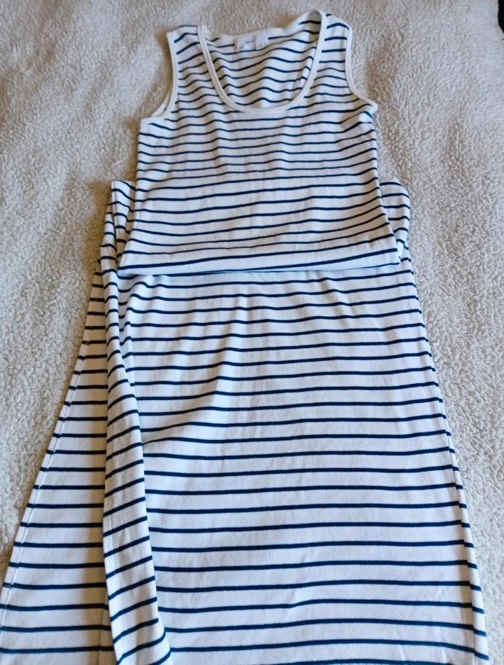 Vestido Largo Rayas Zara Striped Long Dress Talla S M – Zara – taille S / 36 / 8 2