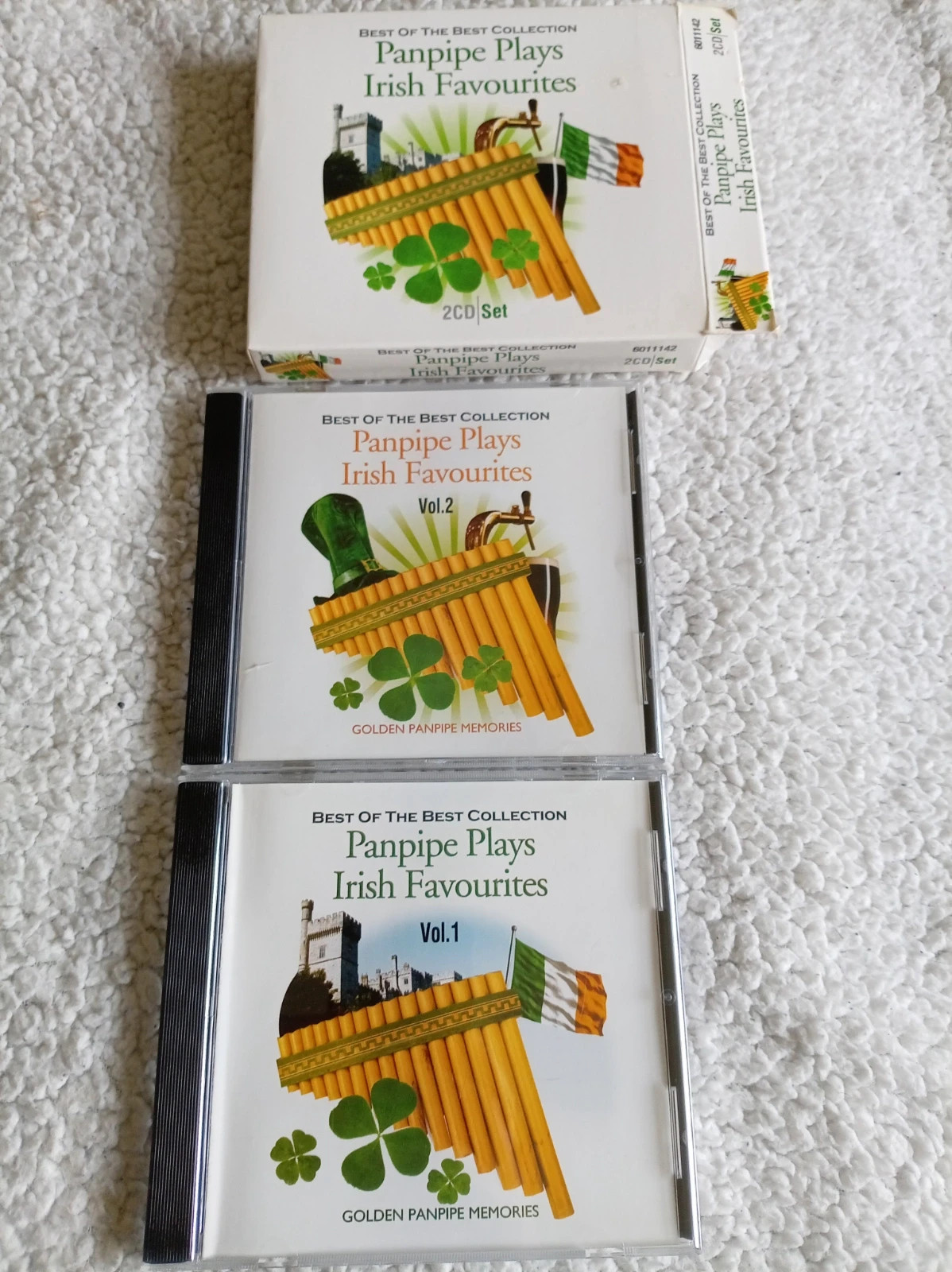 Pack musica Irlanda folklore irish favourites panpipe plays 2 cd set vintage 2008