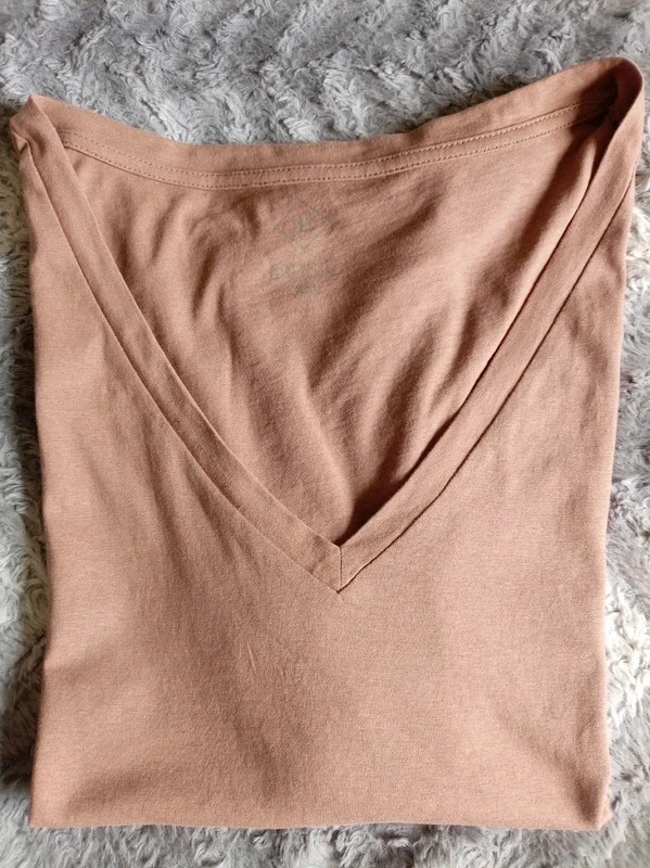 Camiseta TEX t-shirt v-neck 100 cotton marrón XXL – TEX – taille XXL / 44 / 16 2