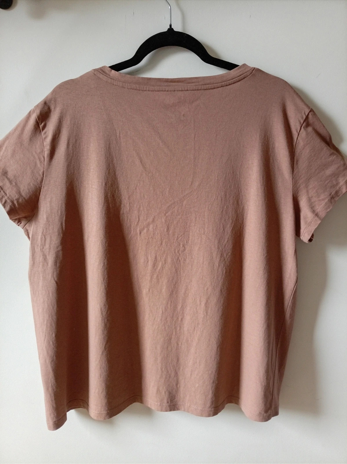 Camiseta TEX t-shirt v-neck 100 cotton marrón XXL – TEX – taille XXL / 44 / 16 3