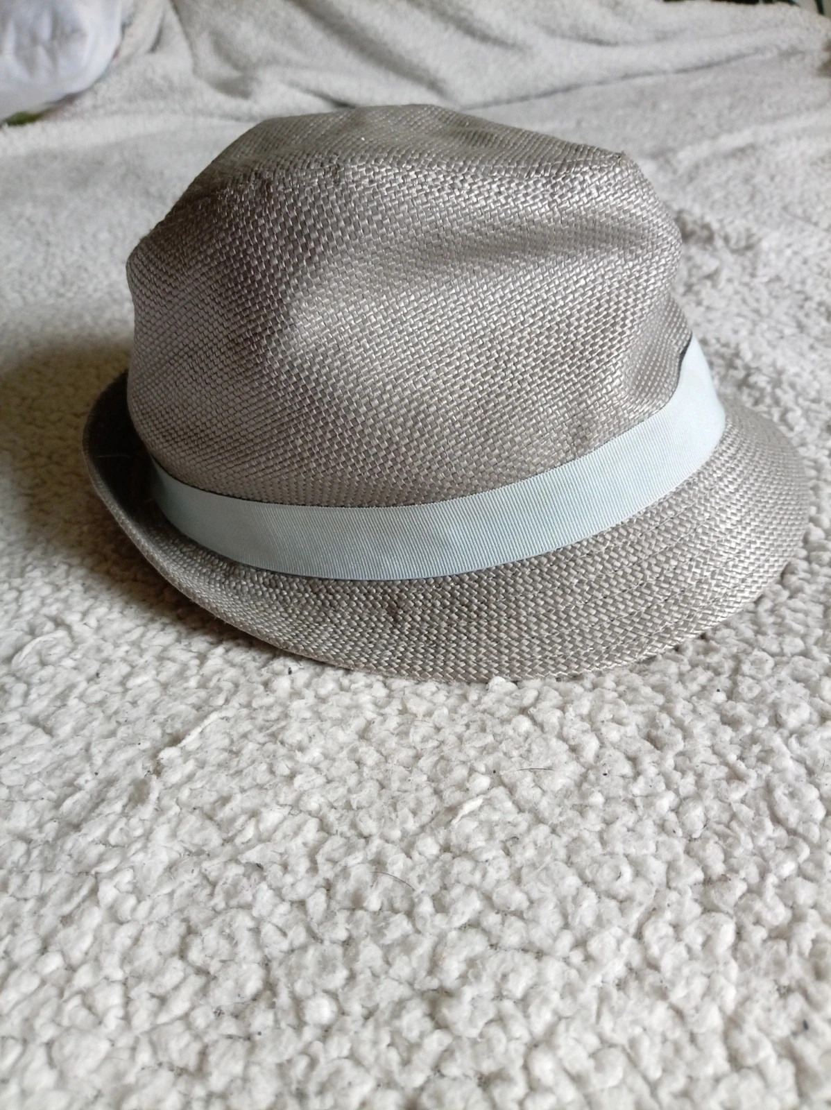 Sombrero fedora Bershka gris e interior salmon Talla M – Bershka – taille M