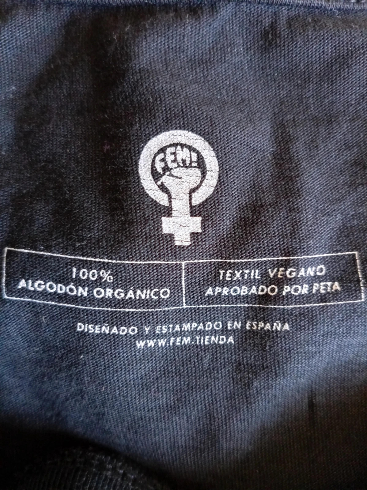 Camiseta negra algodon organico Always Feminist Talla M S – taille M / 38 / 10 3