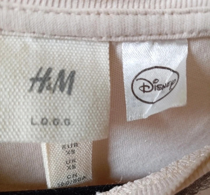 Camiseta beige Disney Bambi Tambor Talla Xs S HM – H&M – taille XS / 34 / 6 3