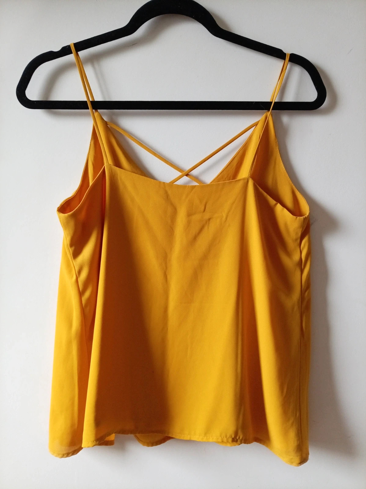Top Tirantes amarillo Mostaza strappy crossover Top Talla L Pimkie – Pinkie – taille L / 40 / 12 2