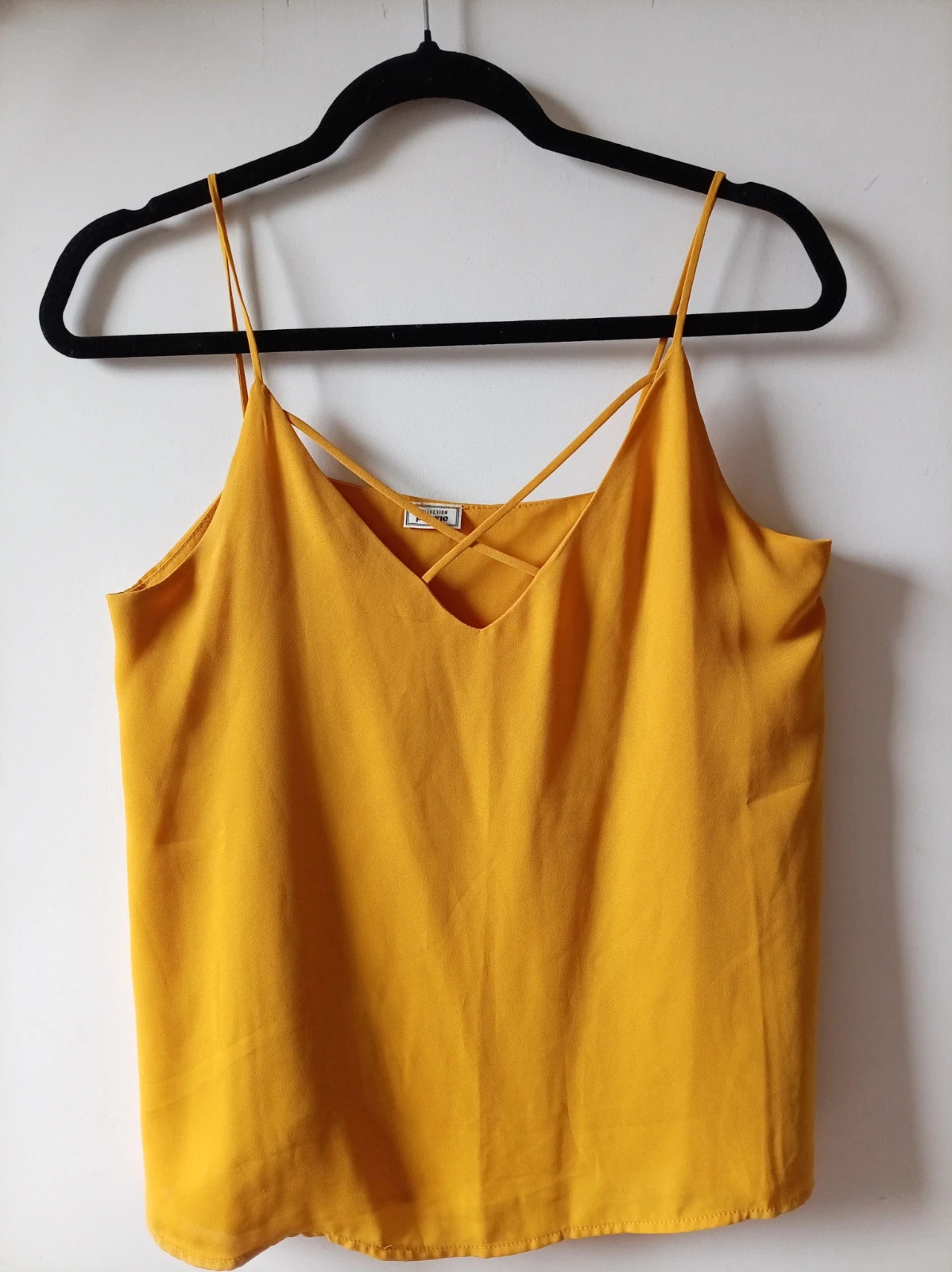 Top Tirantes amarillo Mostaza strappy crossover Top Talla L Pimkie – Pinkie – taille L / 40 / 12 4