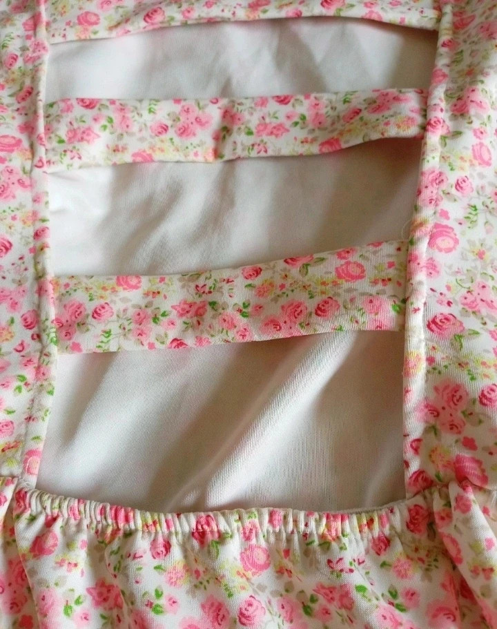Vestido Bershka M floral flores rosa summer dress boho – Bershka – taille M / 38 / 10 3