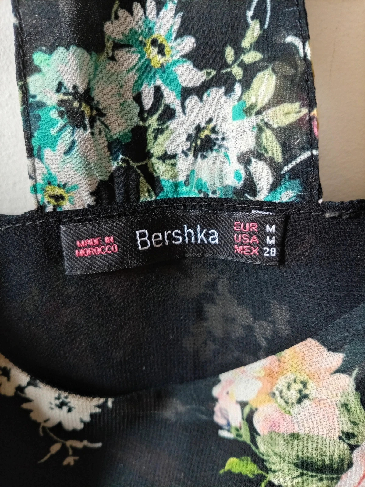 Top Bershka floral print talla M L summer camisola blouse – Bershka – taille M / 38 / 10 3